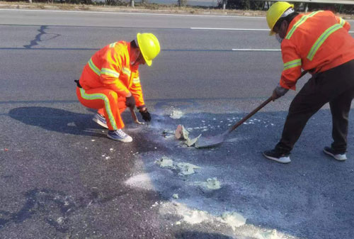 西秀公路下沉注浆加固